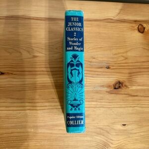 Vintage 1940s Hardcover Book Green Stories of Wonder and Magic Junior Classics 2
